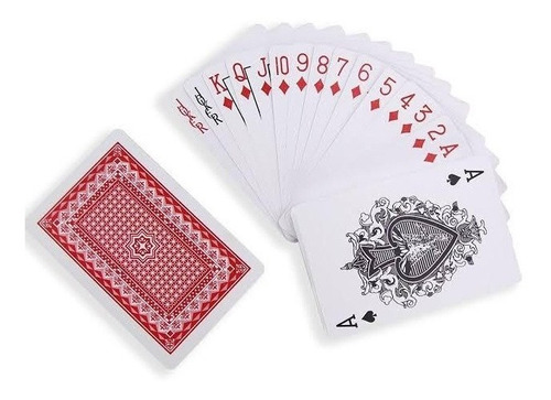 4 Baralhos Jogos de Cartas 100% Plástico c/ 108 Cartas Original